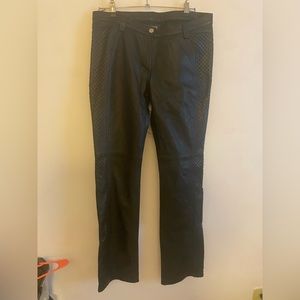 2003 vintage gf ferre leather pants